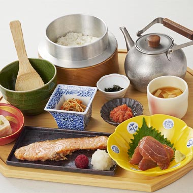 銀鮭と漬け鮪の御膳