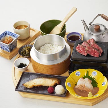 和牛石焼き豪華御膳
