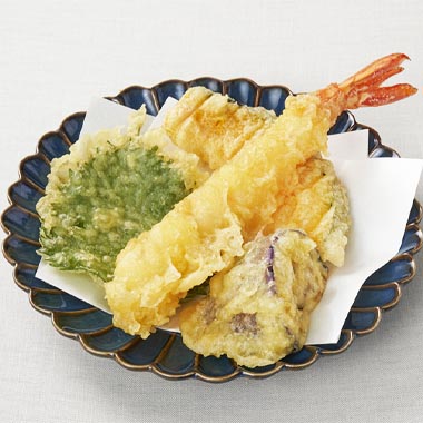 海老と野菜の天ぷら